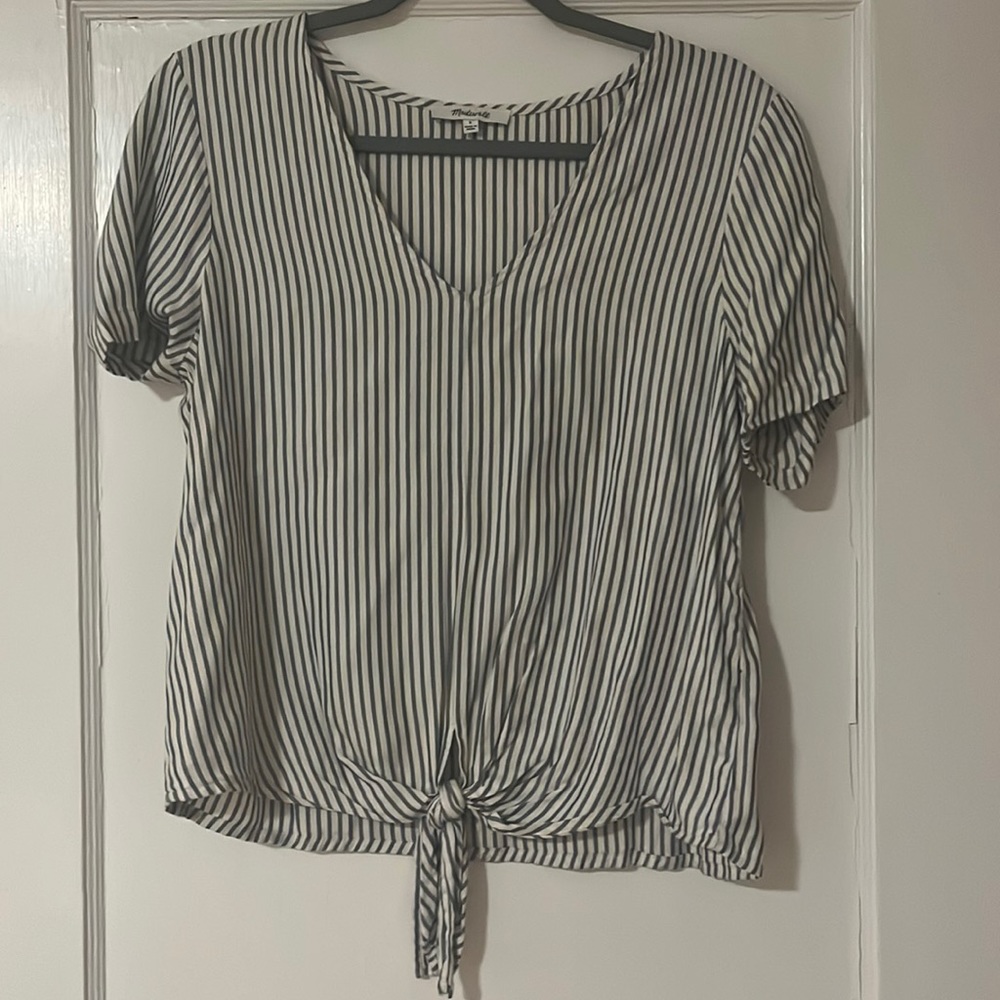 Pin stripe Madewell blouse